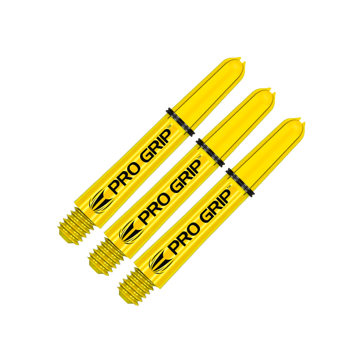 Target Pro Grip Short (34mm) Nylon Dart Shafts Yellow Shafts