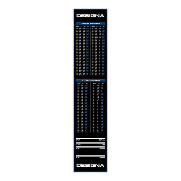 Tex Check Out Dart Mat Boards