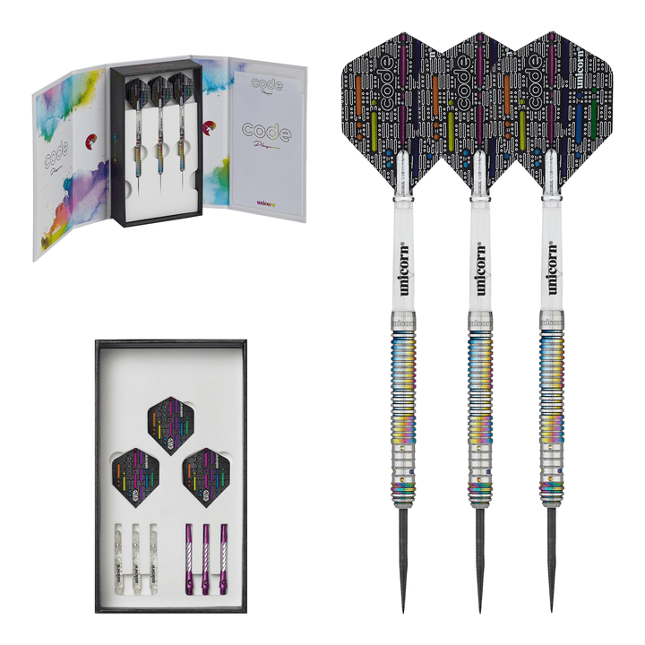 Unicorn Michael Smith Code - 90% Tungsten Steel Tip Darts 24 Grams Darts