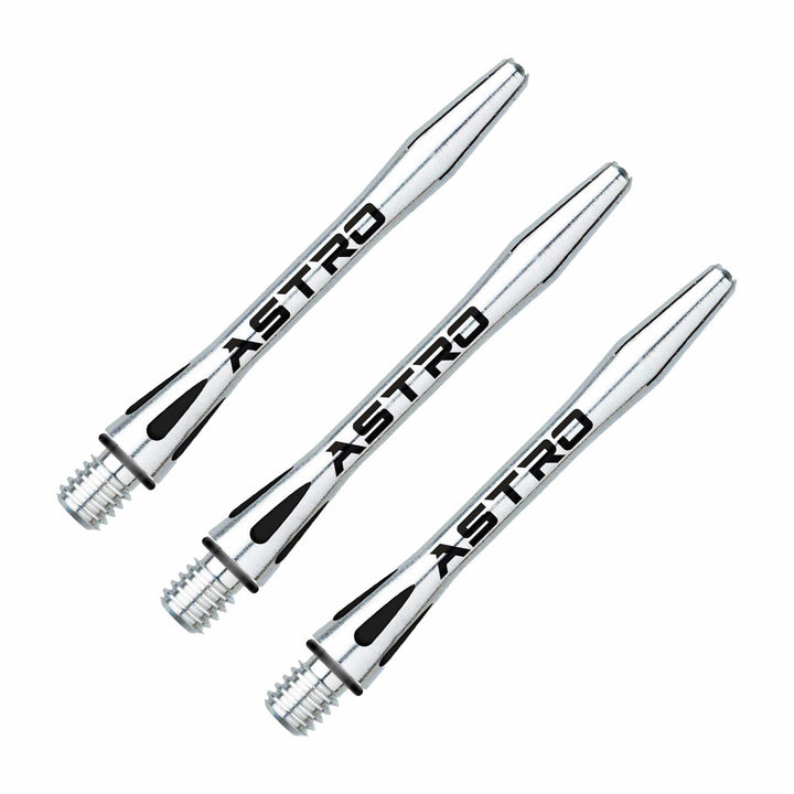 Winmau Astro - Aluminium Dart Shafts Intermediate (41mm) / Silver Shafts