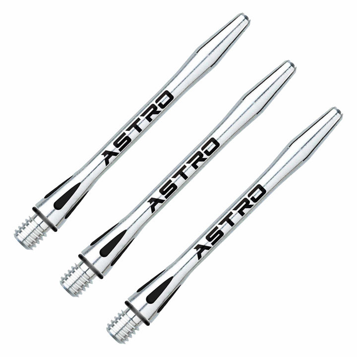 Winmau Astro - Aluminium Dart Shafts Medium (46mm) / Silver Shafts