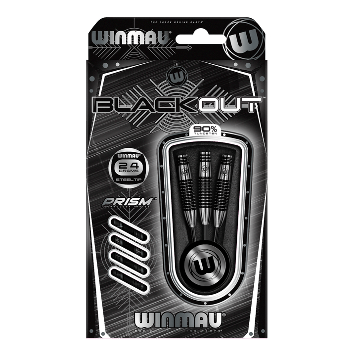 Winmau Blackout Torpedo Barrel - 90% Tungsten Steel Tip Darts Darts