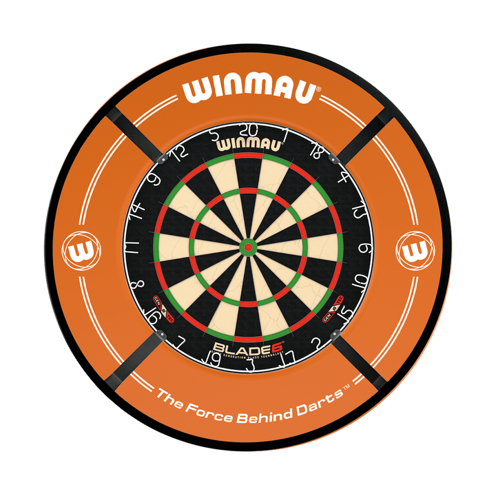 Winmau Blade 6 Dartboard, Surround & Light Bundle Boards