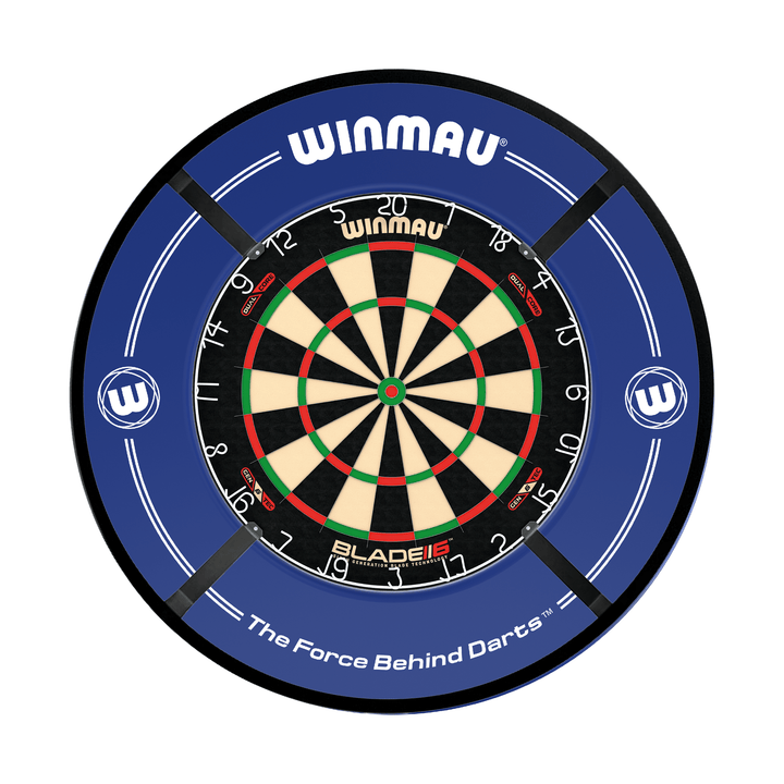 Winmau Blade 6 Dartboard, Surround & Light Bundle Boards