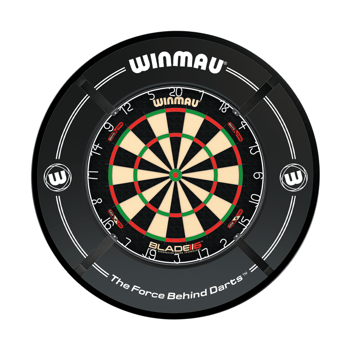 Winmau Blade 6 Dartboard, Surround & Light Bundle Boards