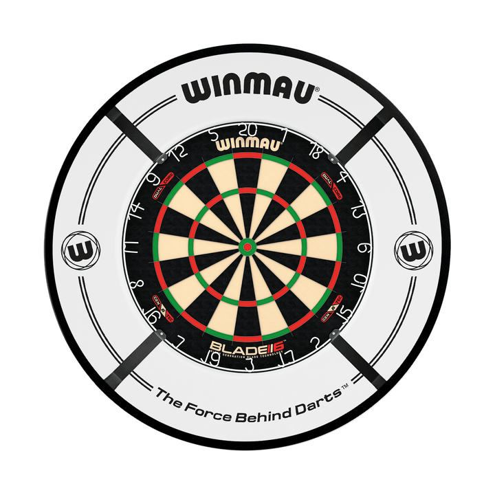 Winmau Blade 6 Dartboard, Surround & Light Bundle Boards