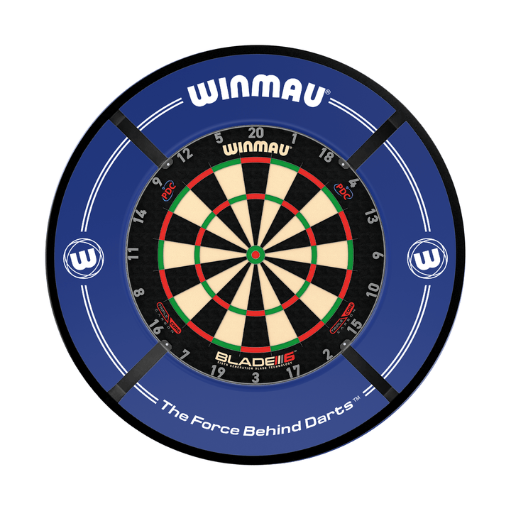 Winmau Blade 6 Dartboard, Surround & Light Bundle Boards