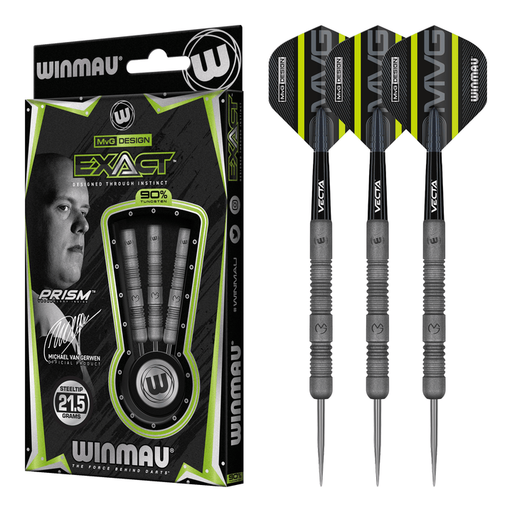 Winmau MVG Exact - 90% Tungsten Steel Tip Darts Darts