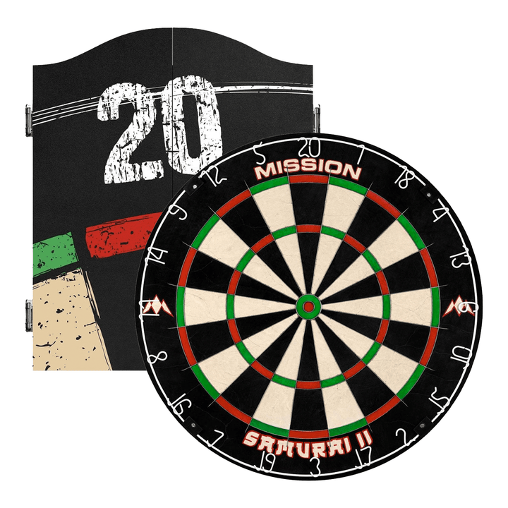 Winmau Samurai II Dartboard & Cabinet Bundle Boards