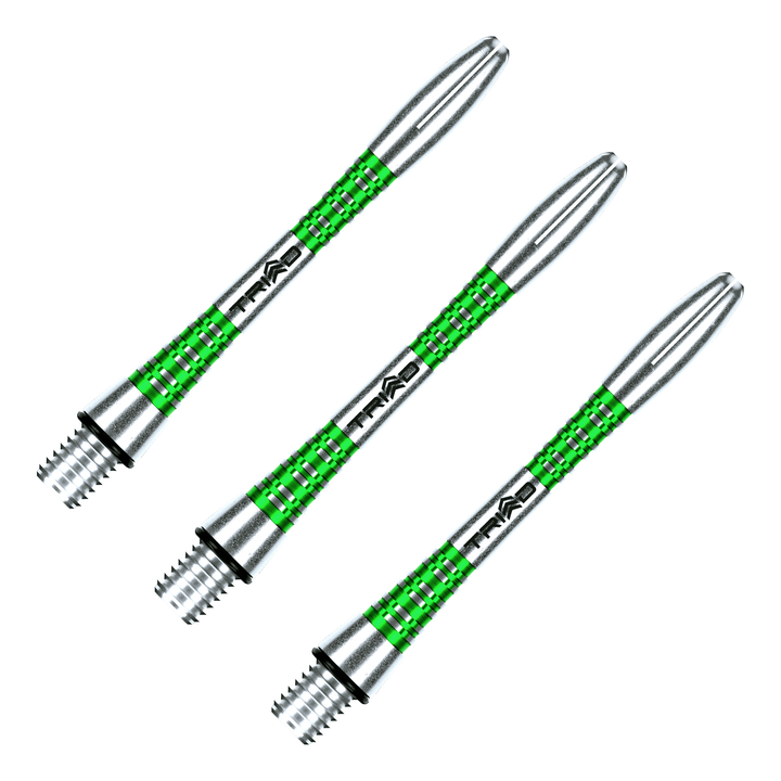 Winmau Triad - Aluminium Dart Shafts Intermediate (41mm) / Green Shafts