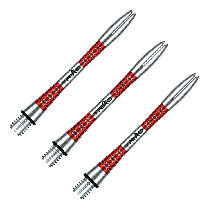 Winmau Triad - Aluminium Dart Shafts Intermediate (41mm) / Red Shafts