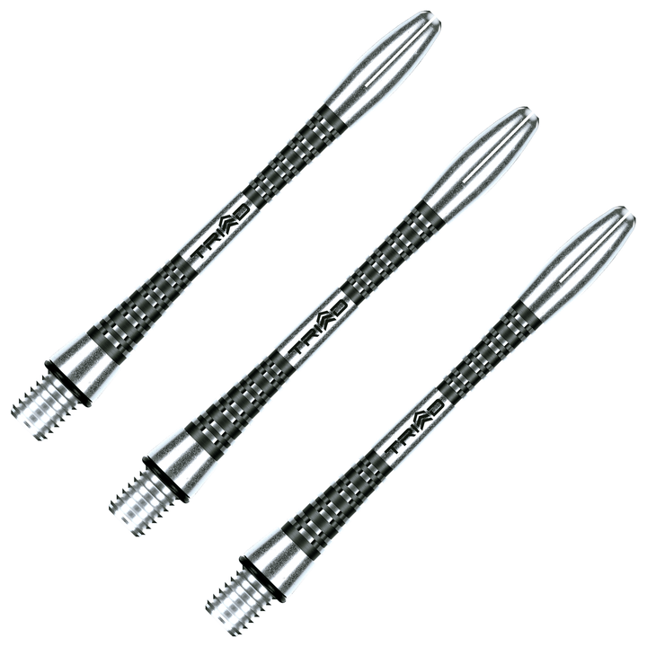 Winmau Triad - Aluminium Dart Shafts Medium (47mm) / Black Shafts