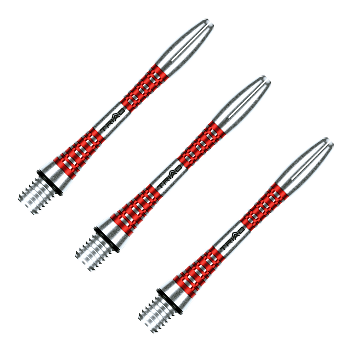 Winmau Triad - Aluminium Dart Shafts Short (35mm) / Red Shafts