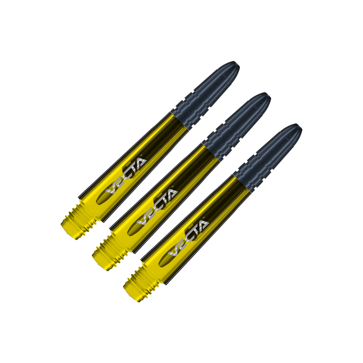 Winmau Vecta Short (34mm) Polycarbonate / Aluminium Dart Shafts Yellow Shafts